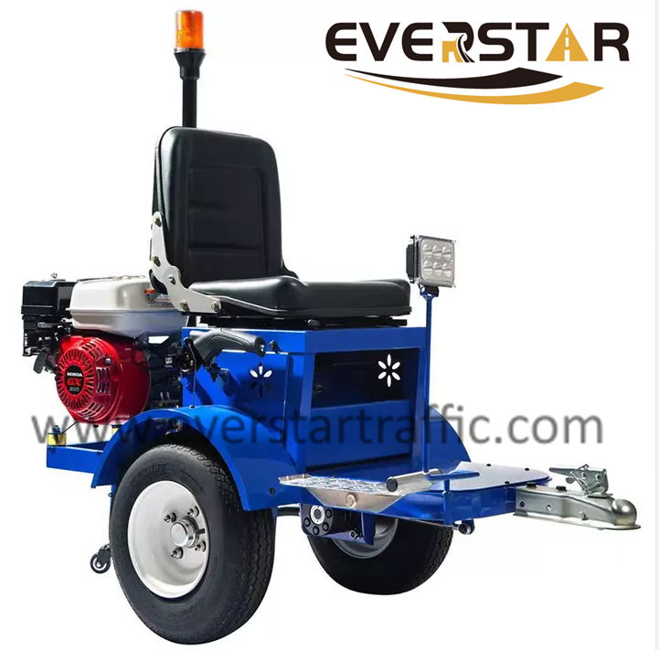 ES-9A DRIVER BOOSTER MACHINE CONNECTED WITH HAND PUSH ROAD MARKING MACHINE 2