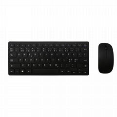 Ultra Slim Portable Wireless Keyboard and Mouse Set for Apple MAC OS Windows