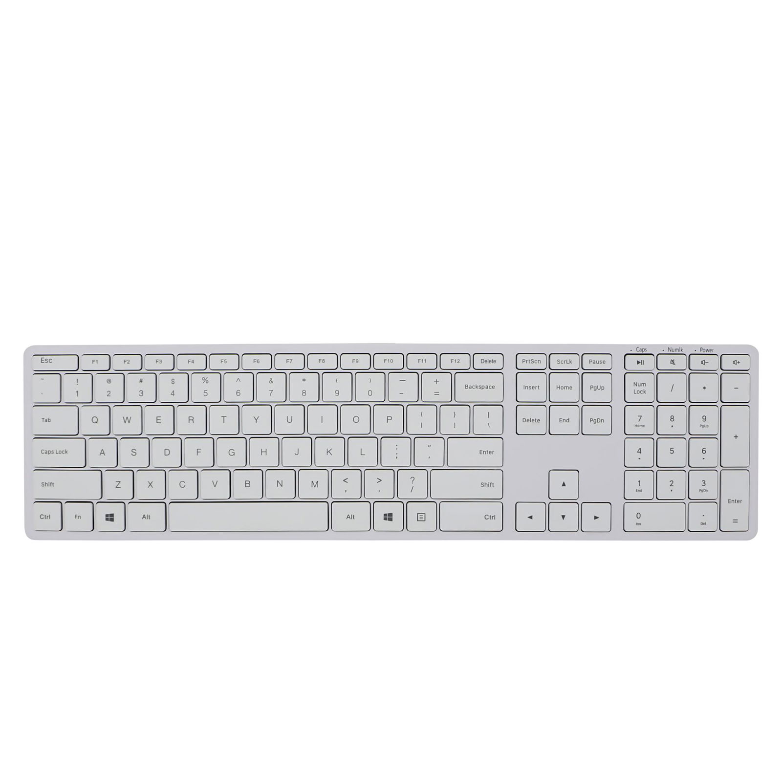 Wireless Four Bluetooth Channels Full Size Keyboard for Mac/Windows 5