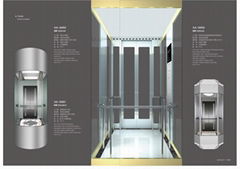 玻璃曳引別墅電梯