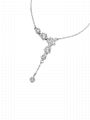 Gorgeous star necklace sterling silver light luxury niche advanced sense clavicl
