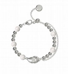 New pearl bracelet light luxury niche delicate women's original design senior se