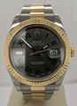 Rolex Datejust II 18k Yellow Gold Steel & Diamond Mens Watch Box/Papers 116333 4
