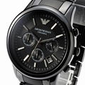Emporio Armani AR1452 Men's Ceramica Quartz Chronograph Black Dial Watch