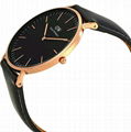 DW Watch 40mm Rose Gold Classic Black Sheffield Men's Watch DW00100127