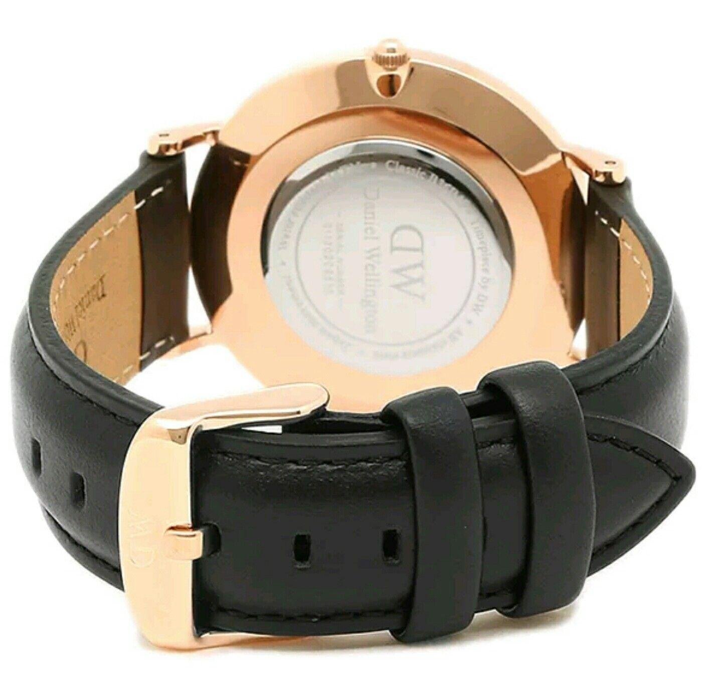 DW Watch 40mm Rose Gold Classic Black Sheffield Men's Watch DW00100127 5