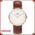 DW Watch Men's DW00100006 St. Mawes Brown Leather Watch 0106DW 1