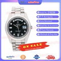 Rolex 18K White Gold 41mm Day Date II President Factory Diamonds 218239 Warranty 1