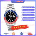 Rolex GMT Master II Blue Red Pepsi Bezel Box Dial Mens Watch 16710 Box Card 1