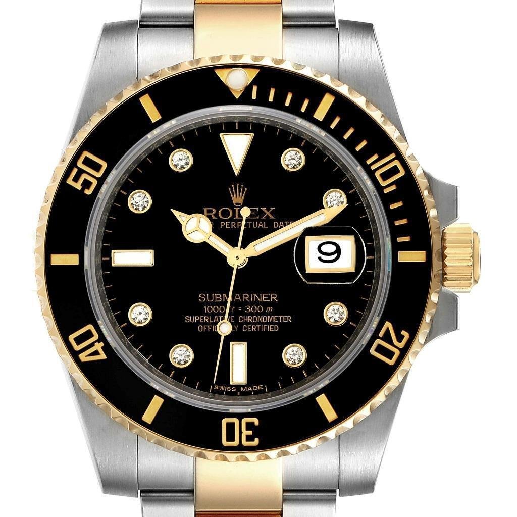 Rolex Submariner Date 40mm Black Dial Two Tone Auto Steel/Yellow Gold 116613LN 3