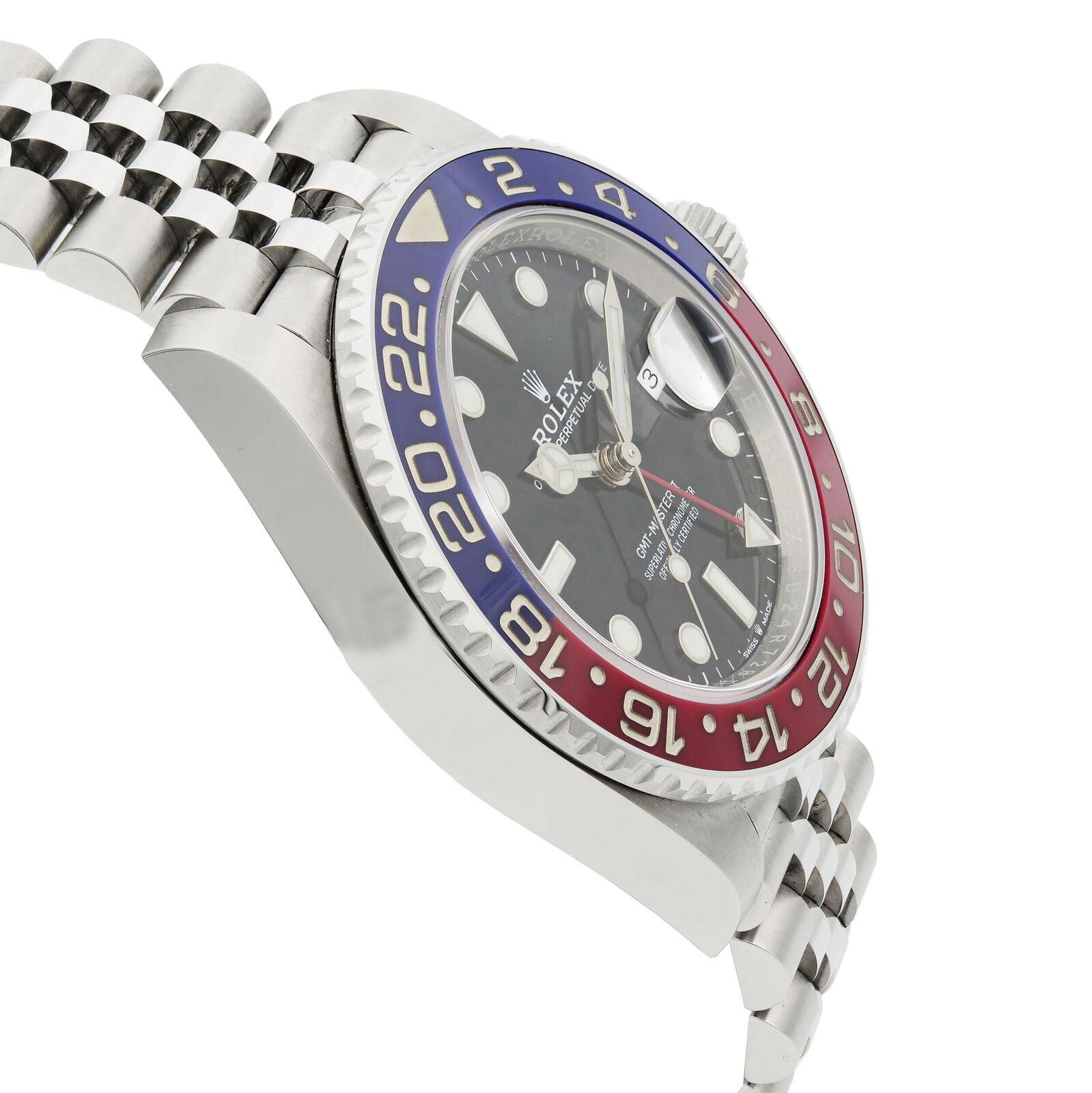 Rolex GMT-Master II PAPERS PEPSI Red / Blue Jubilee Bracelet 126710 BLRO 40mm 5