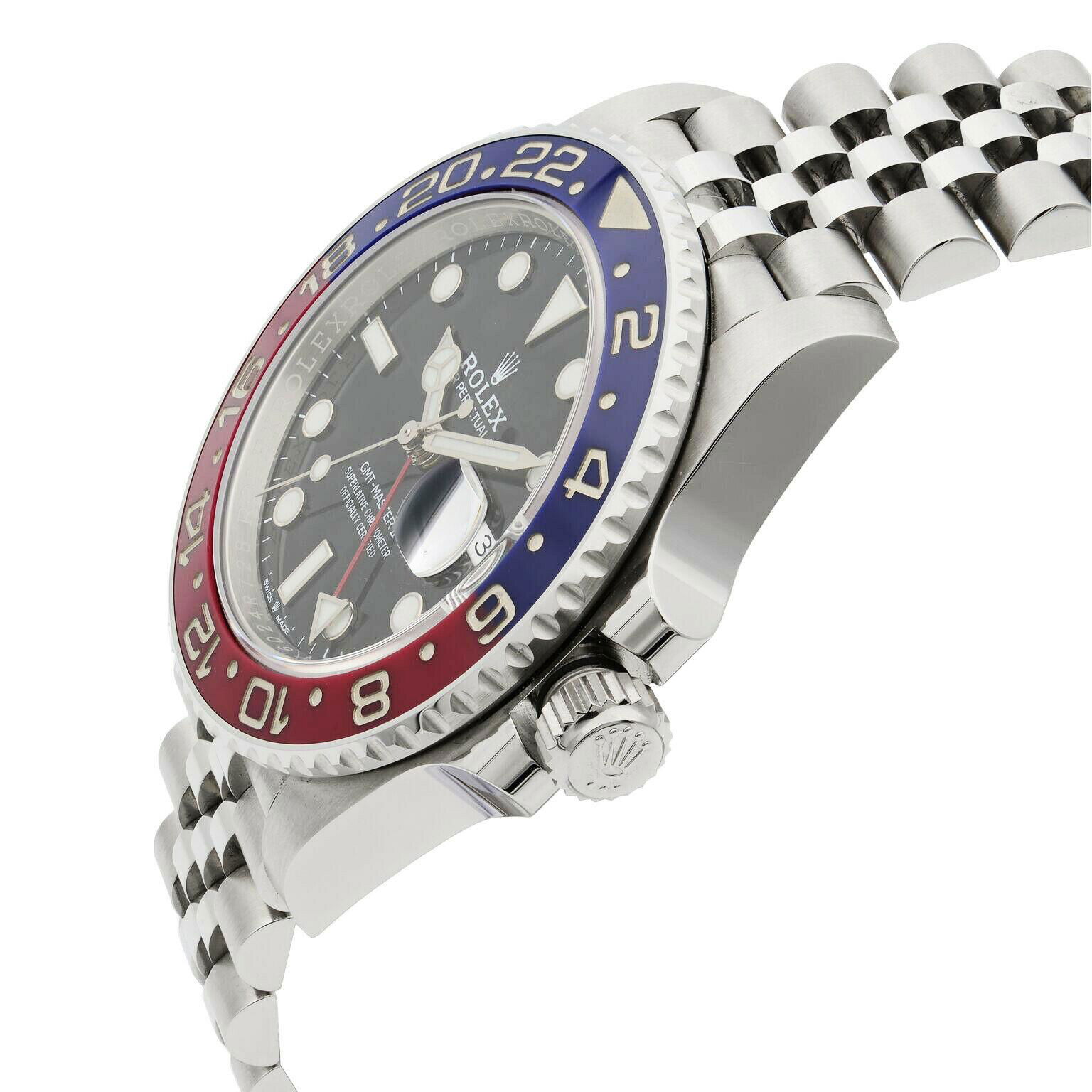 Rolex GMT-Master II PAPERS PEPSI Red / Blue Jubilee Bracelet 126710 BLRO 40mm 4