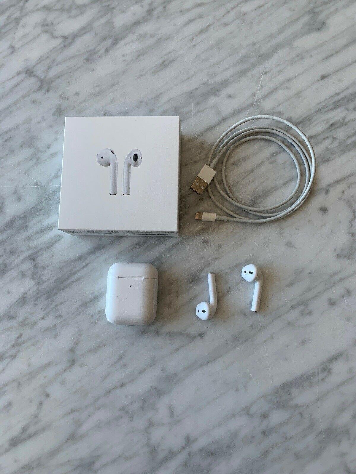 Apple AirPods 2nd Generation Bluetooth Earbuds with Wireless Charging Case White 2