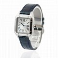 Cartier Dumont WSSA0022 Large Model Silver Dial Quartz Watch w/Box and Card 3