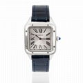 Cartier Dumont WSSA0022 Large Model Silver Dial Quartz Watch w/Box and Card 2