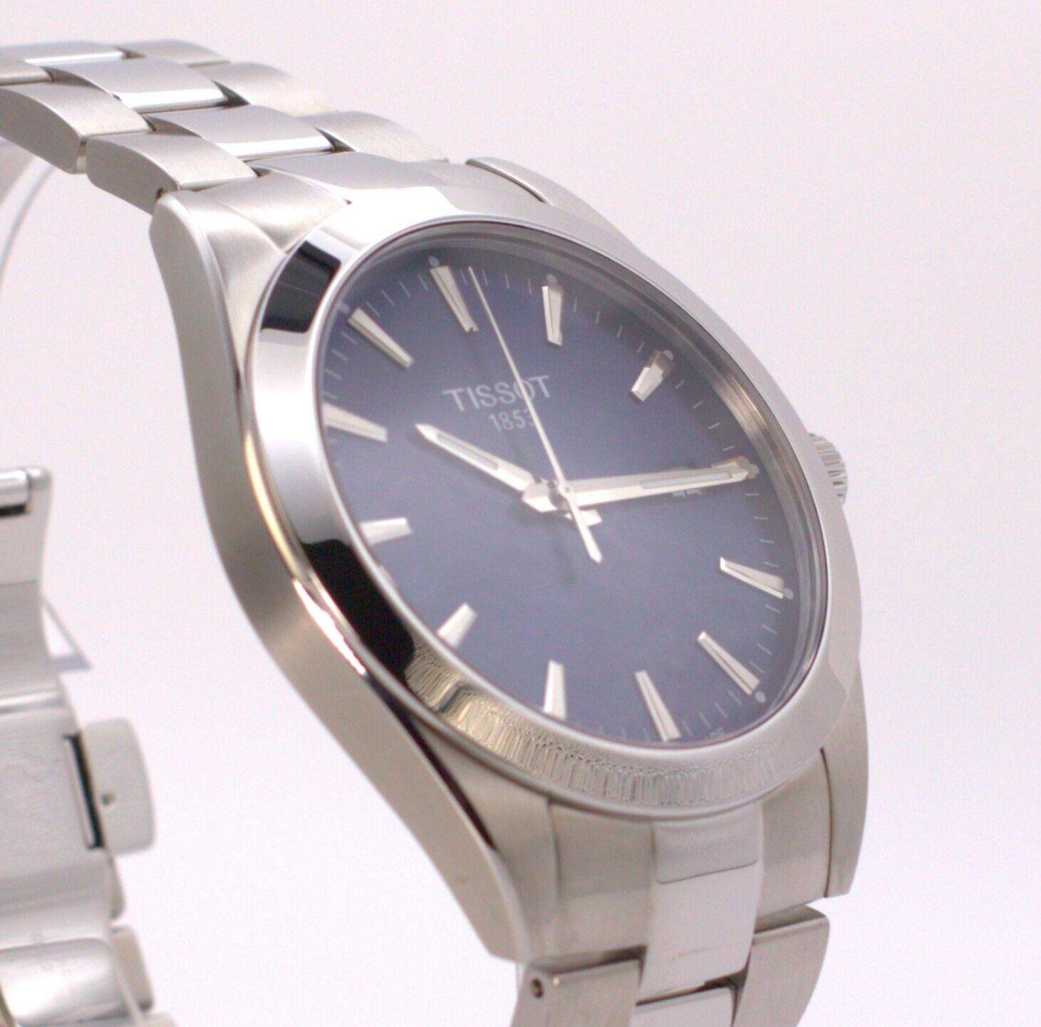 Tissot Watch Gentleman Quartz Navy Blue Dial T127.410.11.041.00 3