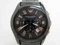 Emporio Armani AR1410 Classic Black Ceramica Chronograph Bracelet Men's Watch 6