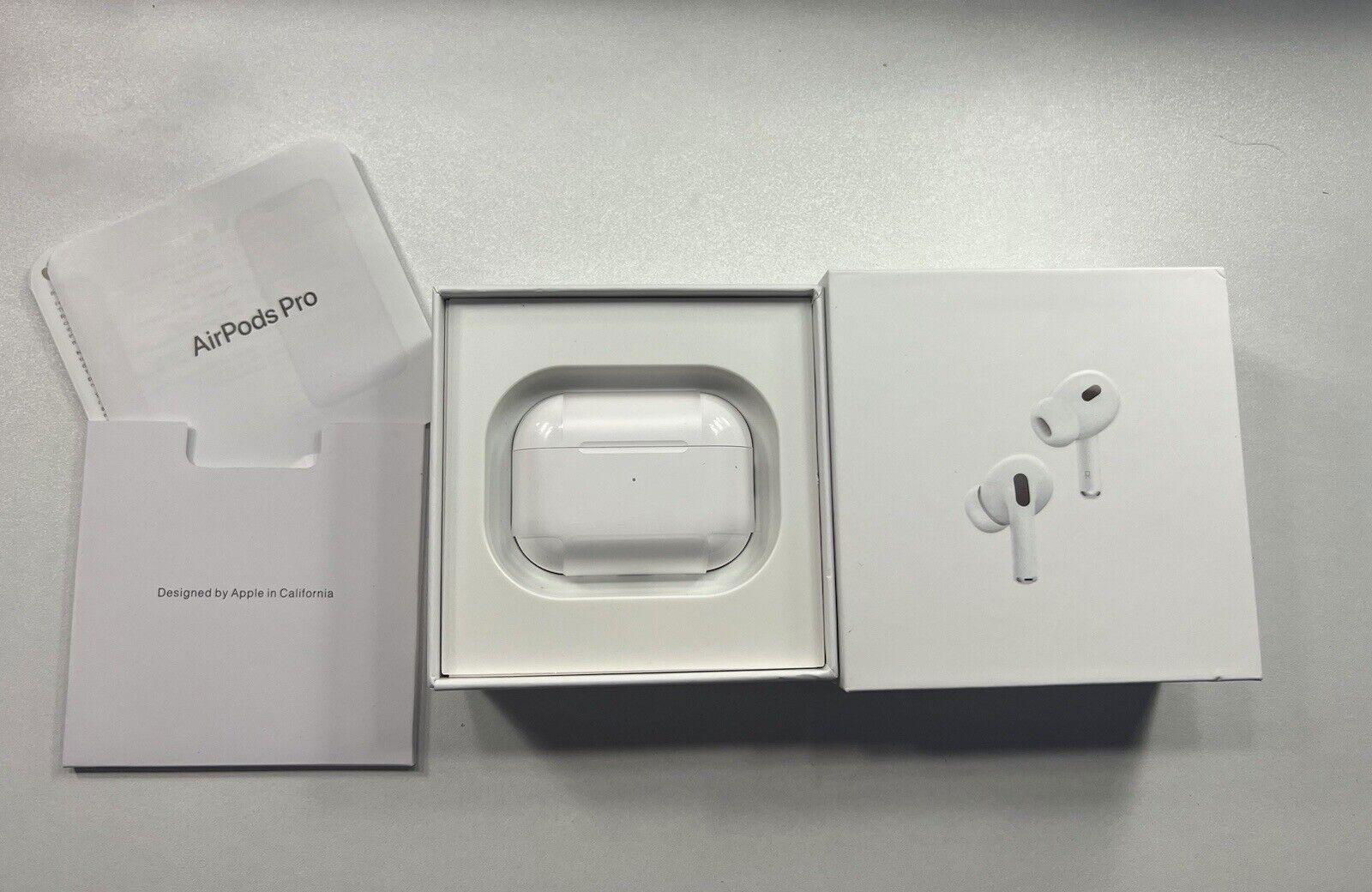 1:1 Apple AirPods Pro 2nd Generation Earbuds Earphone With MagSafe Charging Case 3