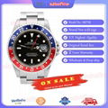 Rolex GMT Master II Blue Red Pepsi Bezel Box Dial Mens Watch 16710 Box Card 1