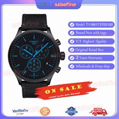 Mens Tissot Chrono XL Sport Watch Black T1166173705100 Mechanical Watch (Hot Product - 1*)