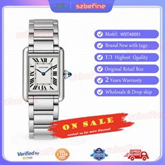 Cartier Tank Must WSTA0051 Quartz Stainless Ladies Watch Women Wist Watch (Hot Product - 1*)