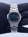 Patek Philippe Nautilus Quartz 32mm Steel Ladies Bracelet Watch Date 3900/1A-001 2