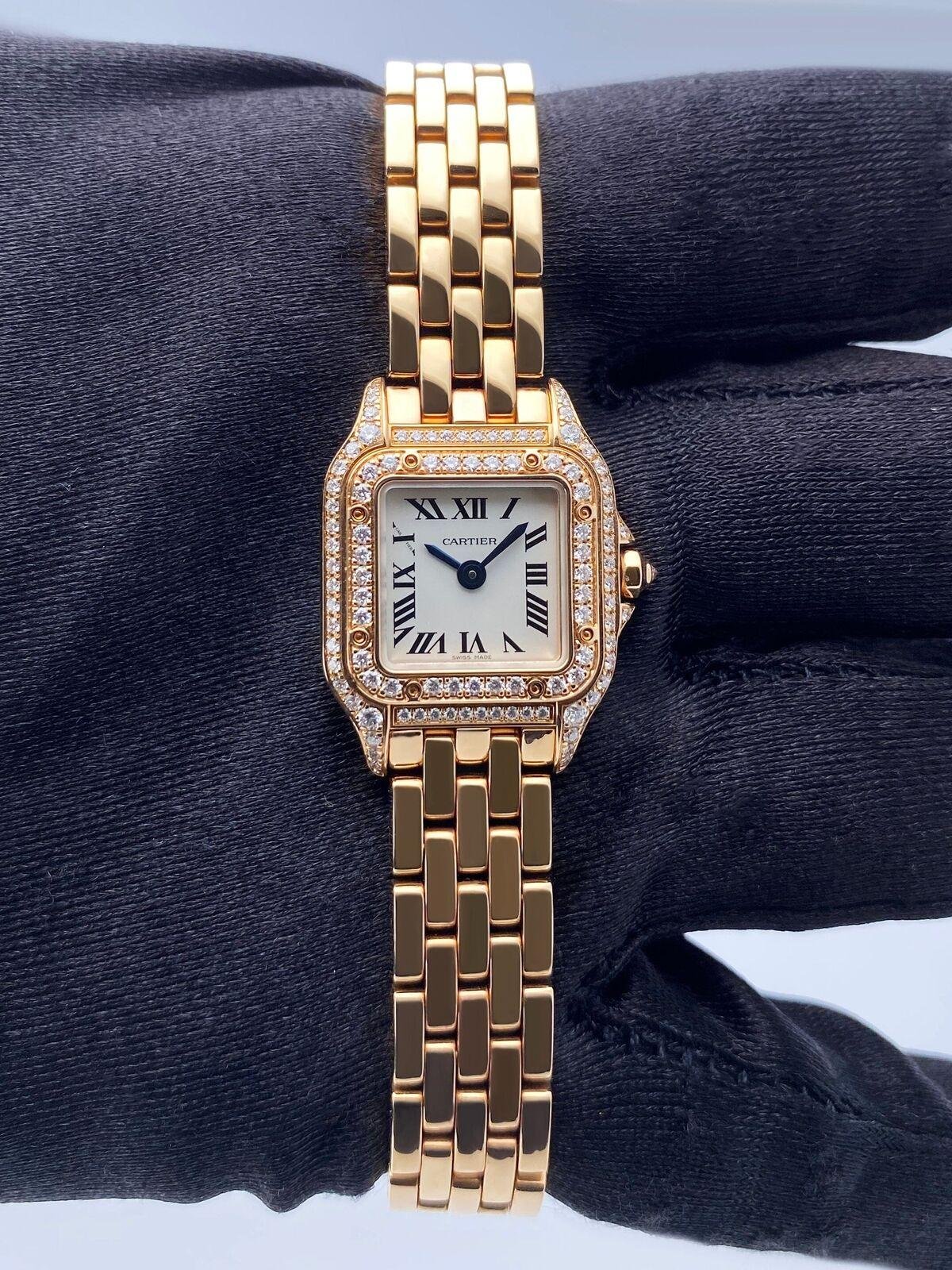 Cartier Panthere WJPN0020 18K Rose Gold Diamond Dial Ladies Watch 2