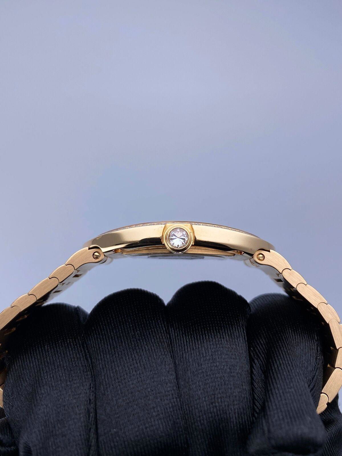Cartier Baignoire Large WB520003 Diamond 18K Rose Gold Watch 4
