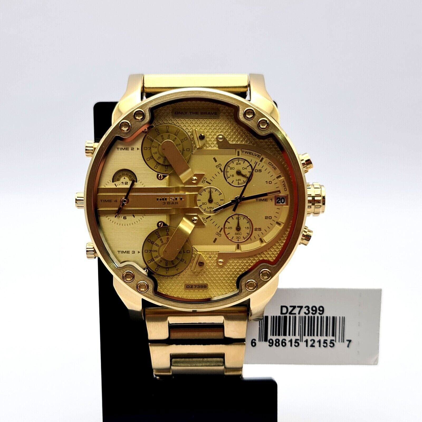 Diesel DZ7399 Mr Daddy 2.0 Yellow Gold Steel Men's Watch Chronograph 57mm Quartz 5