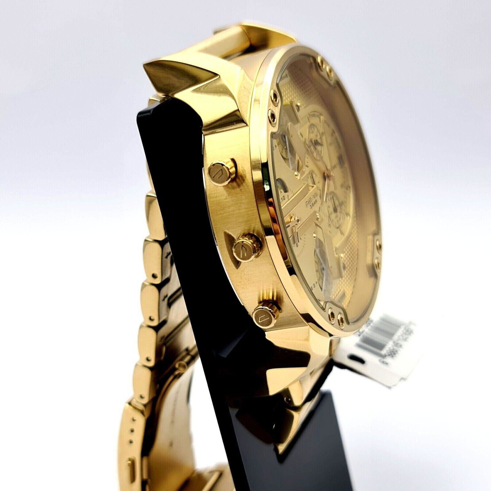 Diesel DZ7399 Mr Daddy 2.0 Yellow Gold Steel Men's Watch Chronograph 57mm Quartz 4