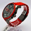 Diesel DZ7370 Mr Daddy 2.0 Chronograph Red Silicone Stainless Steel Watch 57mm