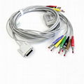 compatible Philips M1770A 15pin ECG Cable 10-Lead EKG Cable patient cable 1