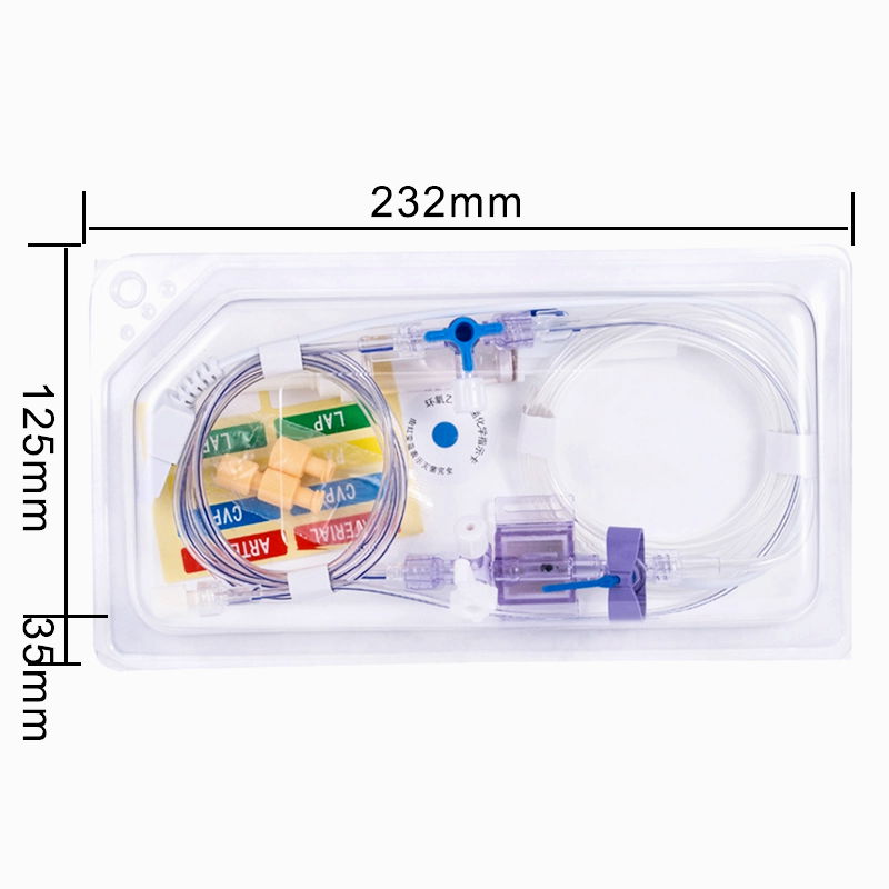 Disposable IBP Blood Pressure Transducer for Utah With CE ISO Medical IBP cable