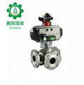 Pneumatic Three-Way Ball Valve