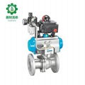 Pneumatic Actuated Stainless Steel Flange Ball Valve