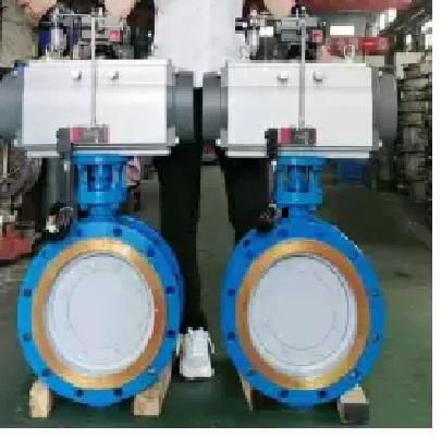 Pneumatic Hard Seal Flange Butterfly Valve