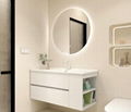 Ceramic integrated basin side storage Bathroom cabinet wash basin cabinet combin 4