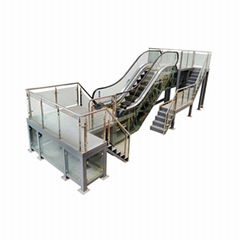 Escalator teaching model training device