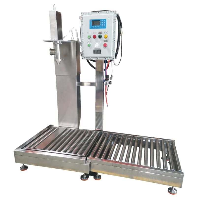 100-200kg/L Lubricant Drum Chemical Resin Weighing Filling Machine 2