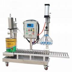 5-30L Drum Filling and Capping Machine for Paints, Coating, Inks, Glues