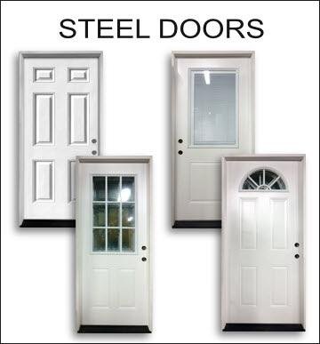 American Steel Door With Wood Edge