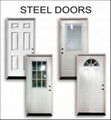 American Steel Door With Wood Edge