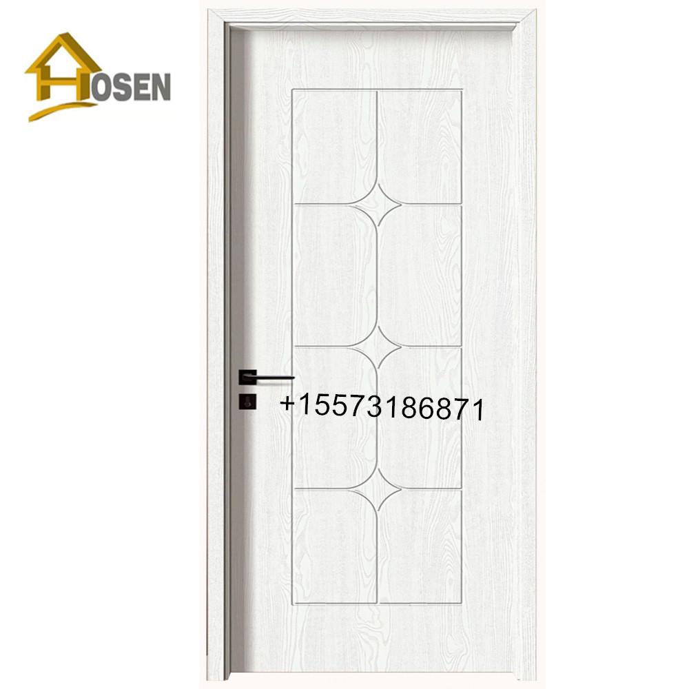 white primed MDF door with wood frame 3