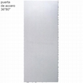 Puerta Medio Cuerpo Acero Vidrio Termopanel Blanco 2