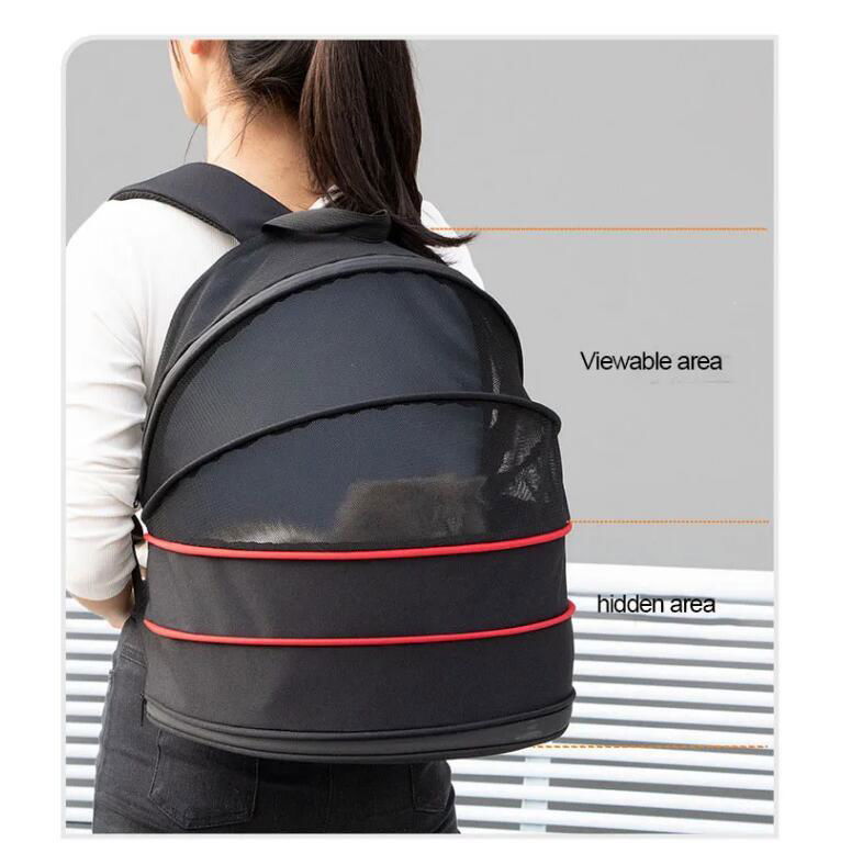 New design Breathable Outdoor Portable Travel dog Bag 2 in 1 pet dog backpack an 4