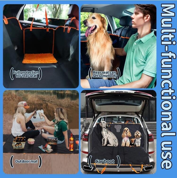 Wholesale Wear Resistant Waterproof Layer 600D Oxford Pet Dog Car Back Seat Cove 4