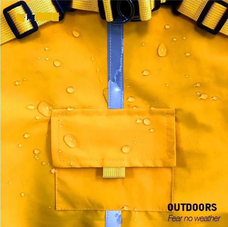 High quality Waterproof Dog Rain Coat Jacket Reflective Adjustable Pet Dog Rainc 5