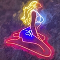 Hot selling powered plastic LED love outdoor sign neon light 5