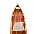 Canadina cedar wooden canoe fishing kayak rowing boat with paddle 2