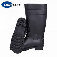 Black Safety Pvc Boots LL-2-03